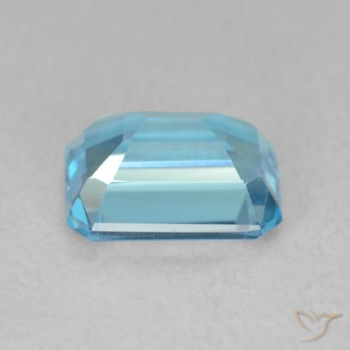 Topázio Azul Suíço Natural 2.03ct, Corte Octógono / Esmeralda, VVS