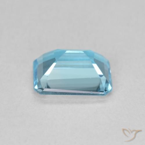 Topázio Azul Suíço Natural 1.81ct, Corte Octógono / Esmeralda, VVS