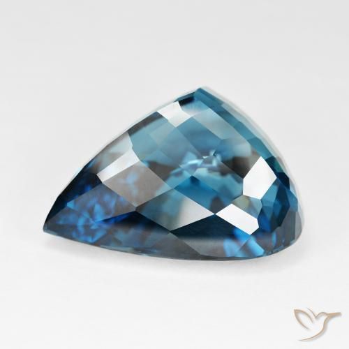 Topázio Londres Azul Natural 95.69ct, Formato de pêra, IF