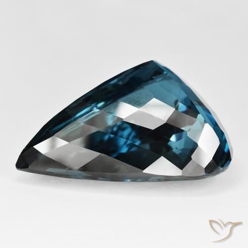 Topázio Londres Azul Natural 158.20ct, Formato de pêra, IF