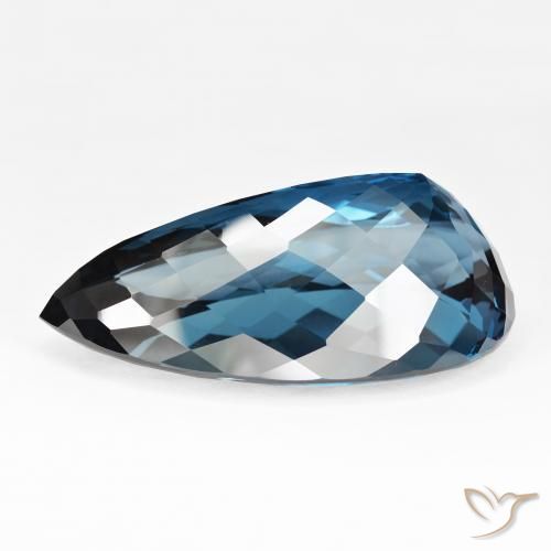 Topázio Londres Azul Natural 205.95ct, Formato de pêra, IF