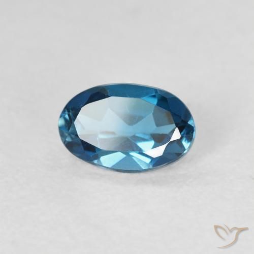 Topázio Londres Azul Natural 0.57ct, oval, VVS-VS