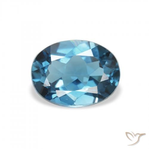 1.62ct Natural Londres Azul Topázio, oval, VVS-VS