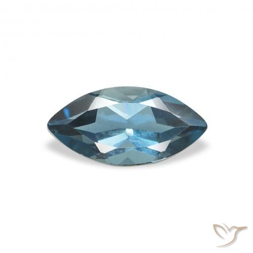 0.68ct Natural Londres Azul Topázio, Marquesa, VS