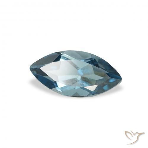 Topázio Londres Azul Natural 0.68ct, Marquesa, VS