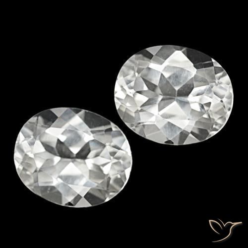 Pedras preciosas de topázio branco natural de 11,70 ct, corte oval, VVS-VS