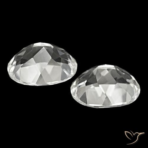 Pedras preciosas de Topázio branco quente natural de 11.87 ct, Corte Oval, VVS-VS
