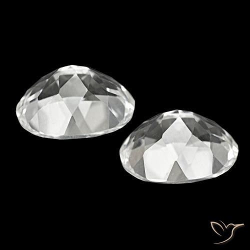 Pedras preciosas de Topázio Branco natural de 11.92 ct, Corte Oval, VVS-VS