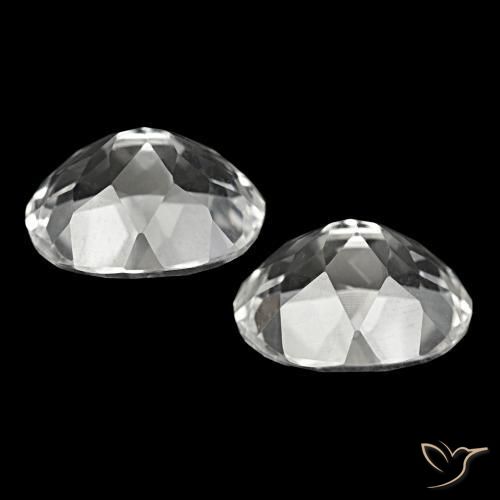 Pedras preciosas de Topázio Branco natural de 11.84 ct, Corte Oval, VVS-VS