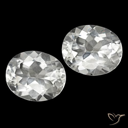 Pedras preciosas de Topázio Branco natural de 11.35 ct, Corte Oval, VVS-VS