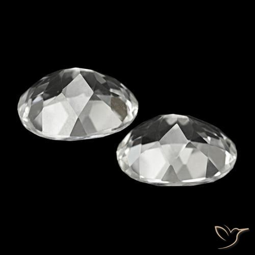 Pedras preciosas de Topázio Branco natural de 11.35 ct, Corte Oval, VVS-VS