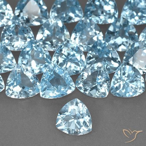 Topázio Céu azul Natural 1.38ct, Trilhão, VS