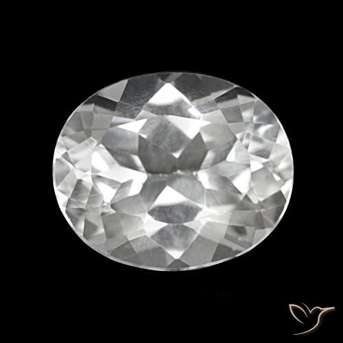 5.94ct Branco claro Topázio, oval, VS