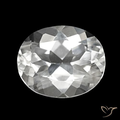 5.53ct Branco Topázio, oval, VVS-VS