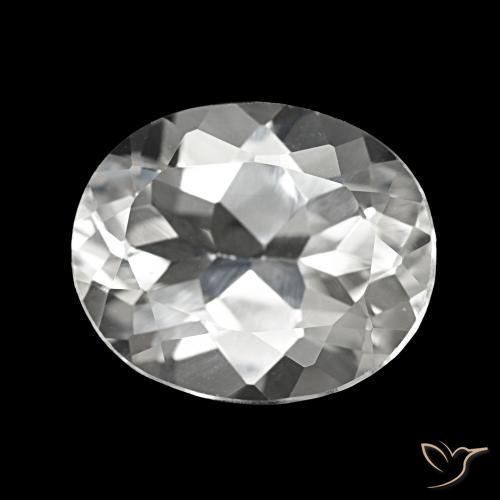 Topázio Branco Natural 5.53ct, Corte Oval, VVS-VS