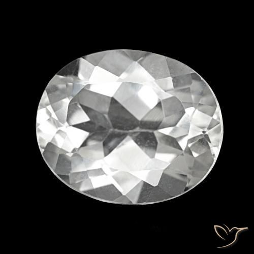 Topázio Branco Natural 5.60ct, Corte Oval, VVS
