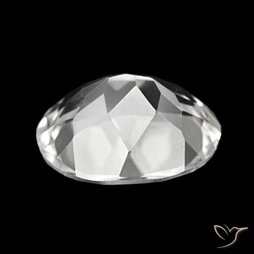 Topázio Branco Natural 5.60ct, Corte Oval, VVS