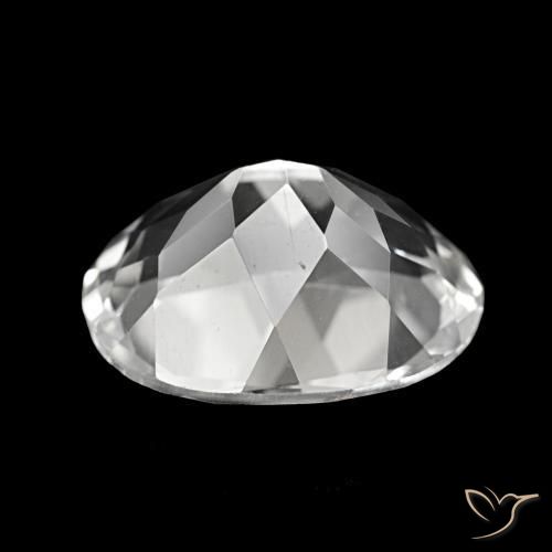 Topázio Branco Natural 5.69ct, Corte Oval, VS