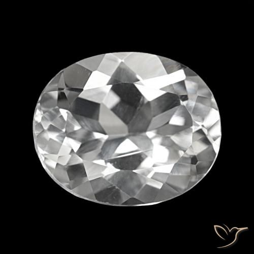 5.76ct Branco claro Topázio Pedras Preciosas, oval, VVS-VS