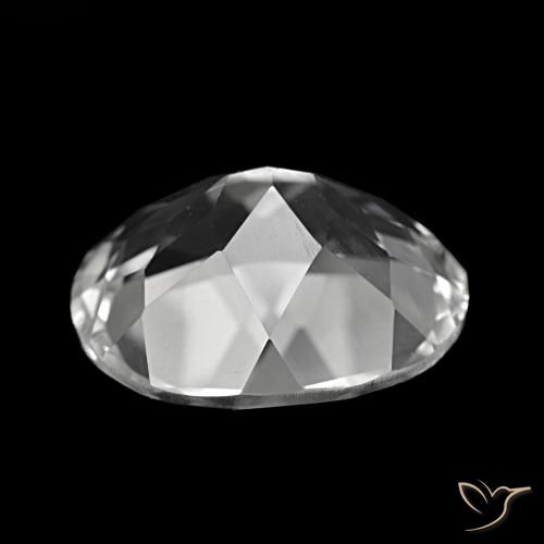 Topázio branco natural 5,76ct, corte oval, VVS-VS