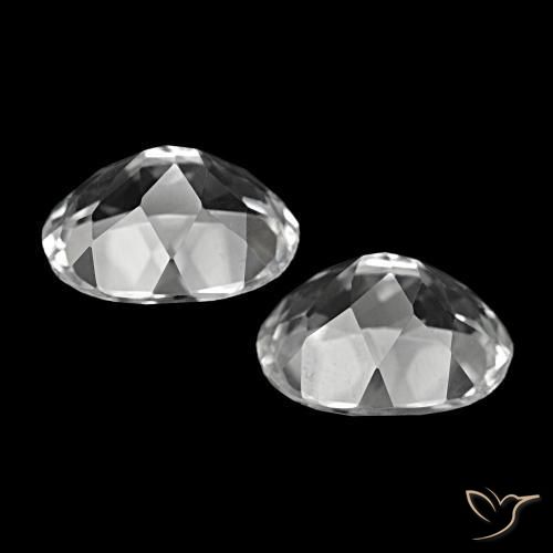 Pedras preciosas de topázio branco natural de 11,72 ct, corte oval, VS