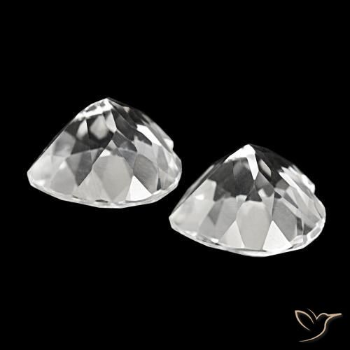 Pedras preciosas de Topázio Branco natural de 8.62 ct, Formato de coração, VS