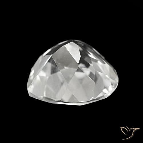 Topázio Branco Natural 4.33ct, Formato de coração, VVS-VS