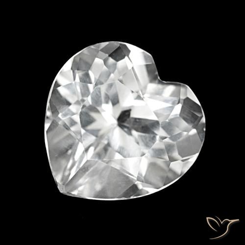 4.22ct Branco Topázio, Coração, VS