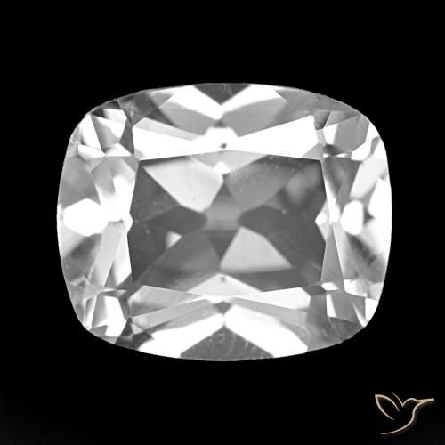 6.04ct Branco claro Topázio, Almofada, VVS-VS