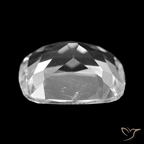 Topázio Branco claro Natural 6.04ct, Almofada cortada, VVS-VS