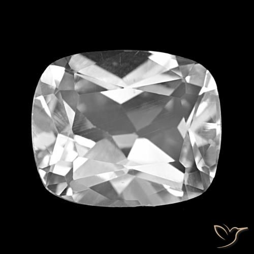 5.84ct Branco claro Topázio, Almofada, VVS-VS
