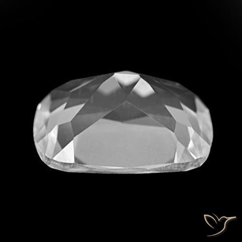 Topázio Branco claro Natural 6.04ct, Almofada cortada, VVS-VS