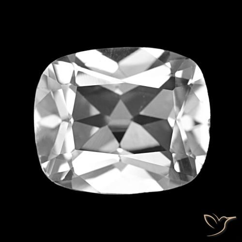 6.03ct Branco claro Topázio, Almofada, VS
