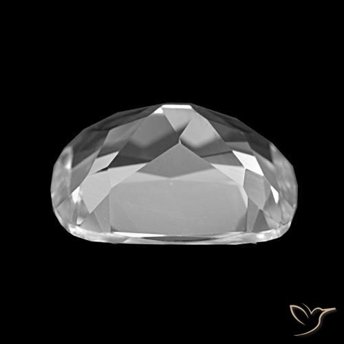 Topázio Branco claro Natural 6.03ct, Almofada cortada, VS
