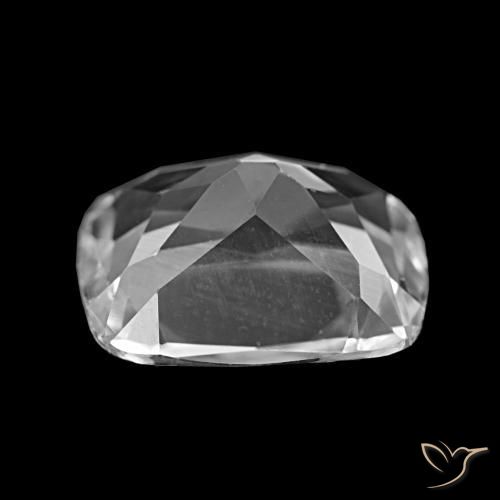 Topázio Branco claro Natural 5.90ct, Almofada cortada, VVS-VS