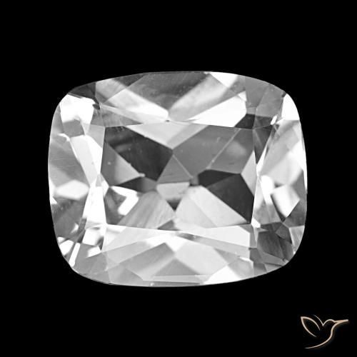 6.19ct Branco claro Topázio Pedras Preciosas, Almofada, VS