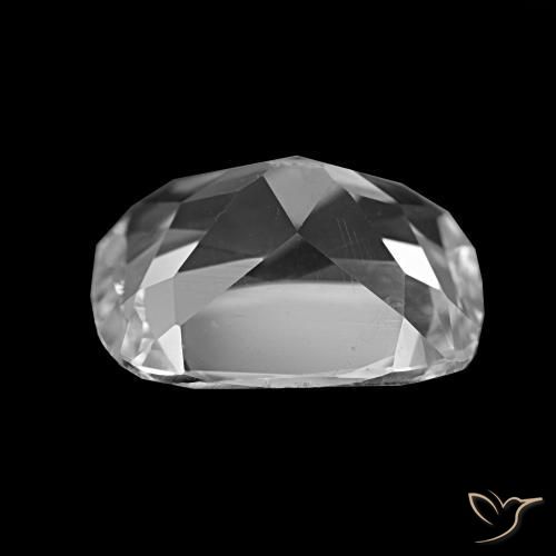 Topázio branco natural 5,97ct, almofada cortada, VS