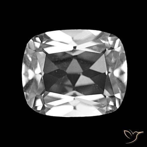 6.25ct Branco claro Topázio Pedras Preciosas, Almofada, VS