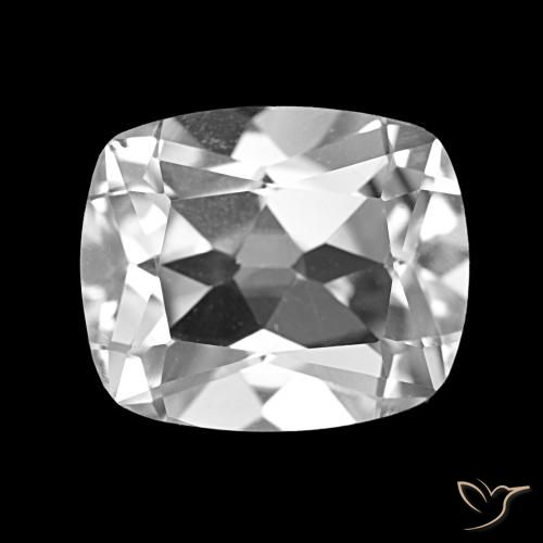 6.23ct Branco claro Topázio, Almofada, VS