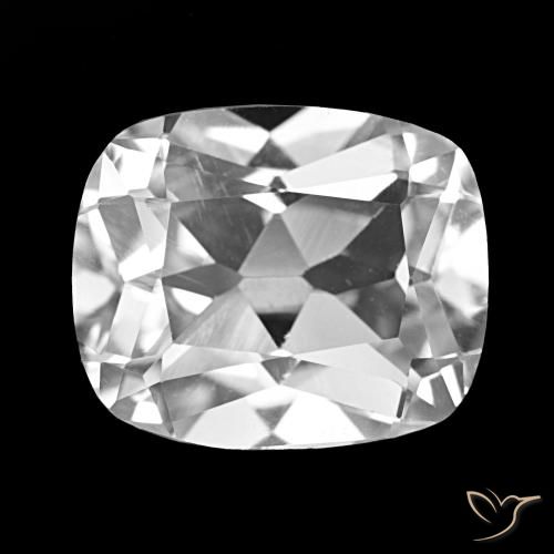 6.24ct Branco claro Topázio Pedras Preciosas, Almofada, VS