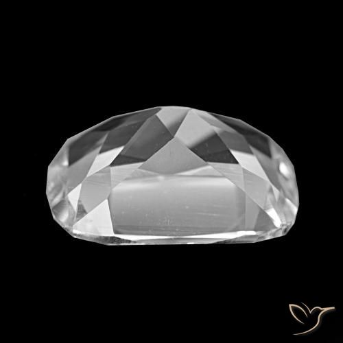 Topázio Branco Natural 5.49ct, Almofada cortada, VS