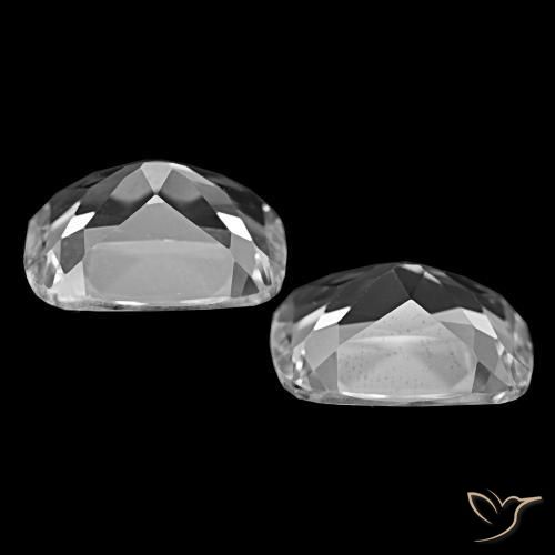 Pedras preciosas de Topázio Branco claro natural de 11.96 ct, Almofada cortada, VVS-VS