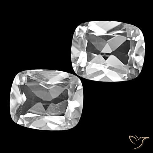 Pedras preciosas de Topázio Branco claro natural de 11.54 ct, Almofada cortada, VVS-VS