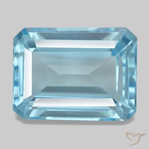 16.66ct azul topázio, corte esmeralda, VVS-VS