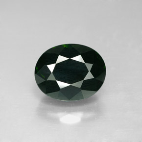 Turmalina verde natural 3,44ct, corte oval, VVS-VS