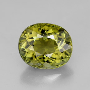 Turmalina verde natural 3,90ct, corte oval, VVS-VS