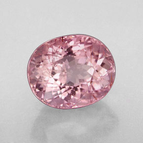 Turmalina rosa natural 4,57ct, corte oval, VS-SI