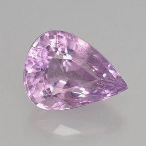 Turmalina violeta natural 3,34ct, formato de pêra, I1
