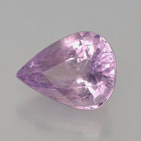 Turmalina violeta natural 3,34ct, formato de pêra, I1