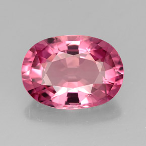 Turmalina rosa natural 4,32ct, corte oval, VVS-VS